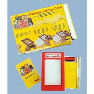 VTG TOMY 80s Get Along Gang Clubhouse Caboose Cards Kit Box Art Nostalgia Retro